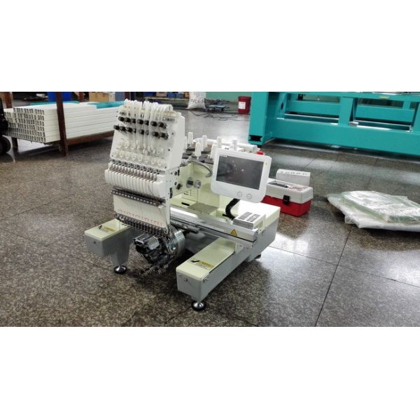 110V Single Head Embroidery Machine With High Speed Like Tajima Type For 3D Cap And T - Shirt