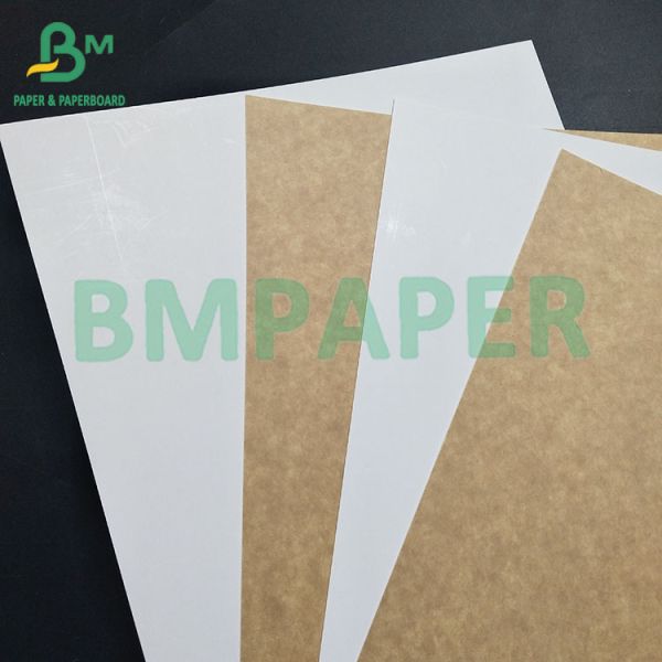 Caja de pastel de papel de espalda de color marrón con recubrimiento de un lado de 270 gm 350 gm de grado alimenticio