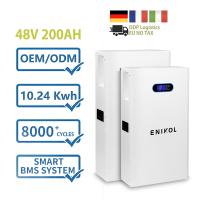 Powerwall Iões de lítio 48V Bateria solar 100ah 200ah 10kwh Bateria Lifepo4