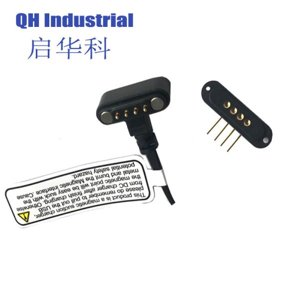 4pin 2.54mm Pitch ISO RoHS REACH IDI magnetic pogo pin connector Peru ISO RoHS REACH Male Connector Magnetic Connector