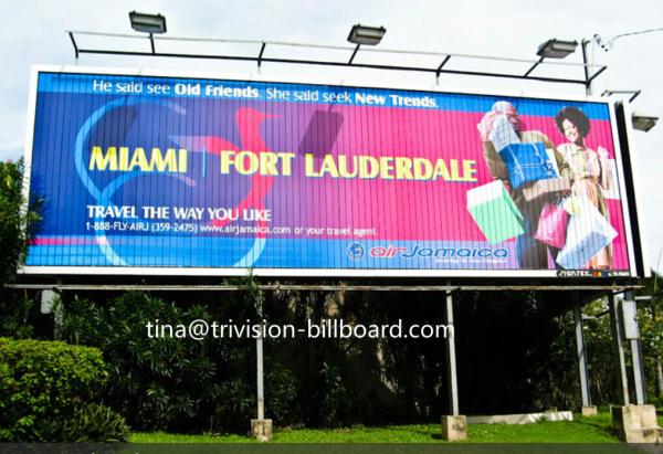 highway road signs big size trivision advertising billboard