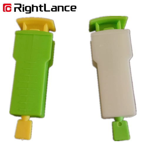 Blue One Time Trigger Safety Blood Lancet Convenient to Use