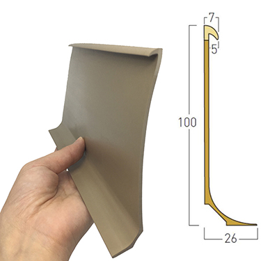 4 дюймовый PVC Cove Former для ковровых ремней Окрашивание виниловых полов Покрытия юбки Покрытие Да