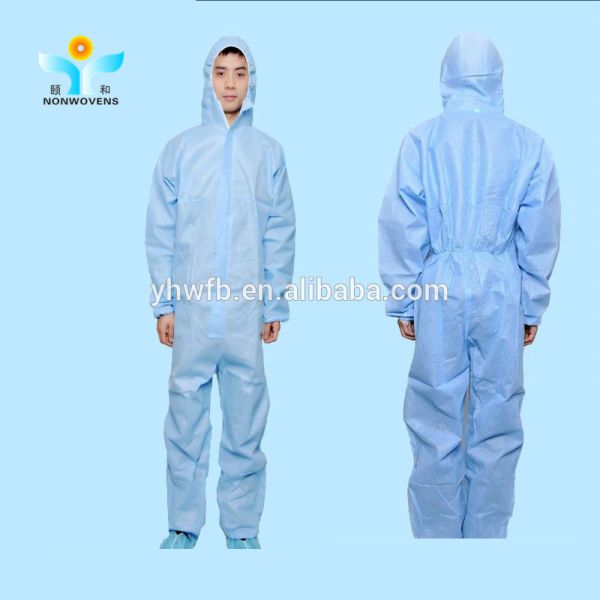 FDA Registered Clean Room Coveralls 4XL YIHE Waterproof Disposable Coveralls