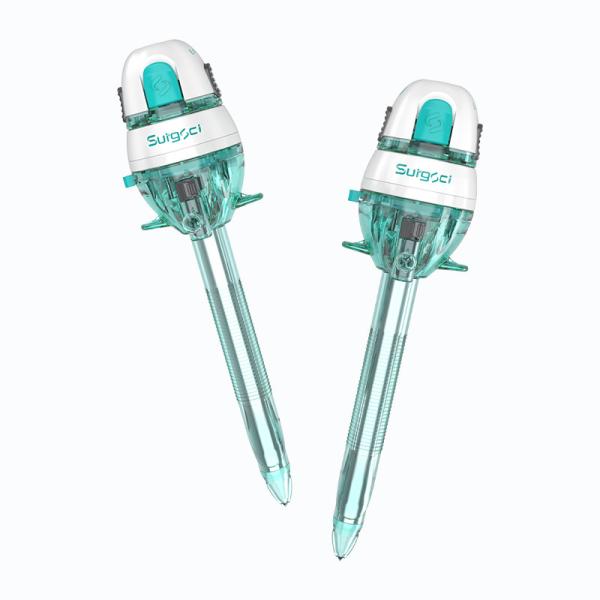Surgsci Visible Tip Steel Tube Optical Trocar Plastic Cannula Disposable Laparoscopic Trocar