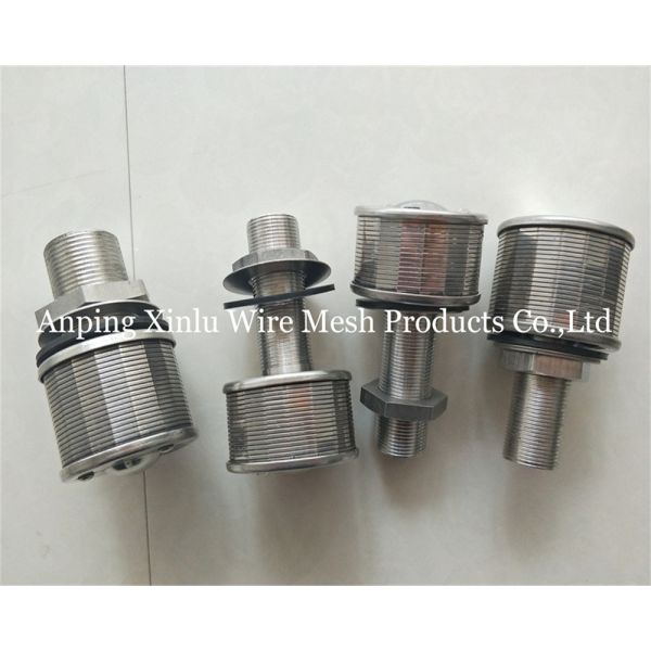1Ton 100N 57mm Stainless steel wedge wire Johnson Bottom Strainer Nozzle with Filter Precision 50-300μm