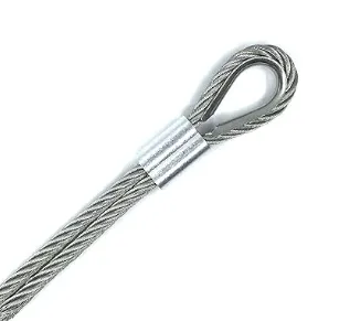 12PCS M10 Dedo de acero inoxidable para el montaje de la línea de tracción y 3/8 pulgadas de diámetro de cable de alambre