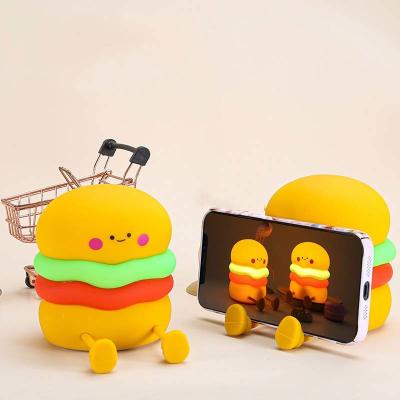 Night Light For Kids Cute Silicone Nursery Hamburger Lamp For Girls Boys Squishy  BedroomNight Light Timer Besides Lamp