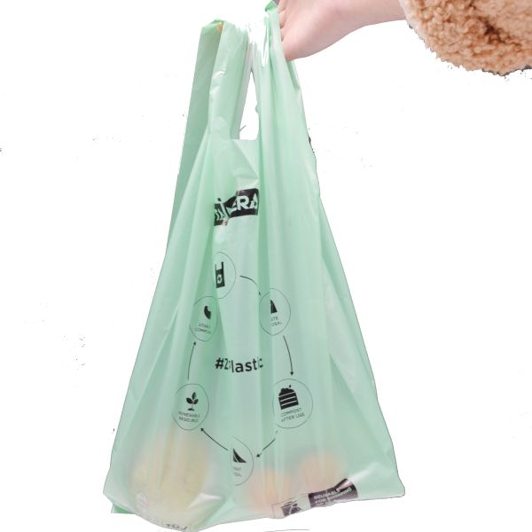20 Microns ASTMD6400 Eco Friendly Trash Bags