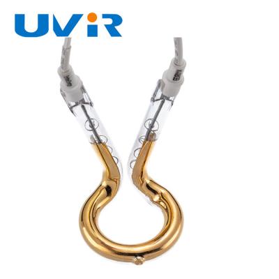 650W 240V Gold Ring Infrared Lamp 52mm OD Shortwave Heating