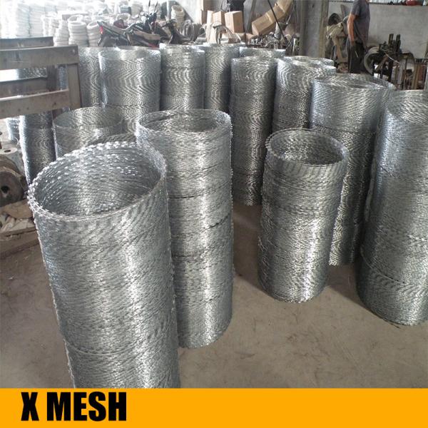 Galvanized PVC Stainless Steel Concertina Razor Barbed Wire Bto-22 Bto-60 Cbt-65 Fencing Wire Price