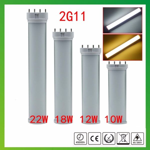 10W 12W 15W 22W  led  2G11 tube lamp 4pin  led  2G11 PL tube light SMD2835 indoor lighting home lighting AC85-265V