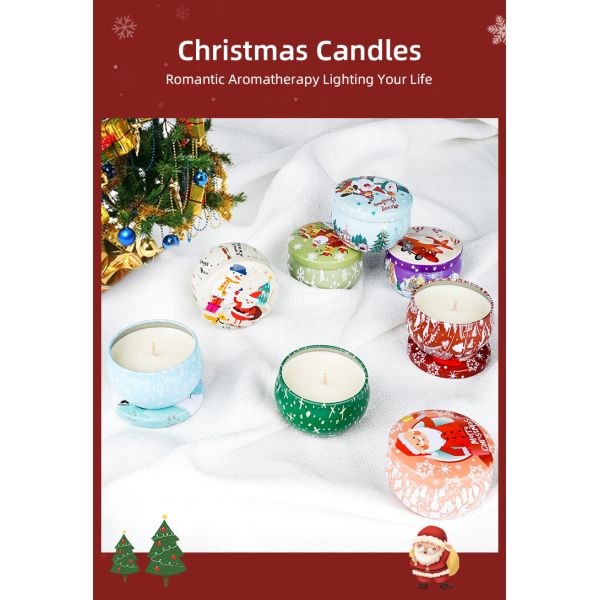 Aromatherapy Soy Wax Candles Tin Scented Candle With Custom Scented Nature Scents Aroma
