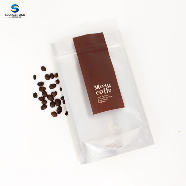 Moisture Proof Coffee Bag Custom Printed Stand Up Pouch with Ziplock