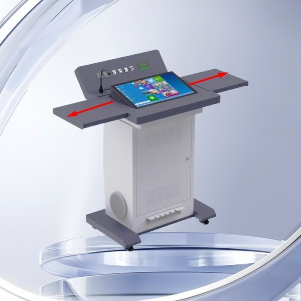 Qtenboard Digital Podium with Dual Touch Screen Multimedia Connectivity and Built-In PC for University Teaching
