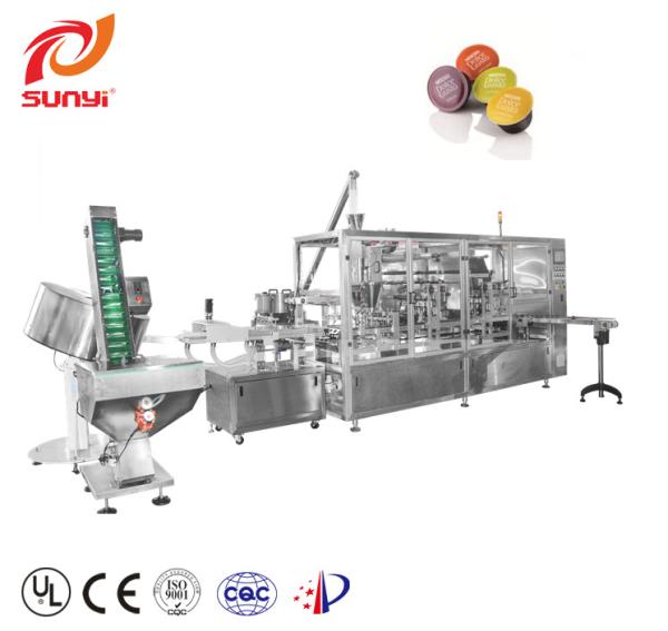 Low Price High Productivity Two Lanes Dolce Gusto Coffee Capsule  Filling And Packaging Machine