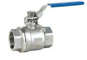 2-pc stainless steel Padlocking device ball valves 1000 WOG, Full bore, Threaded end