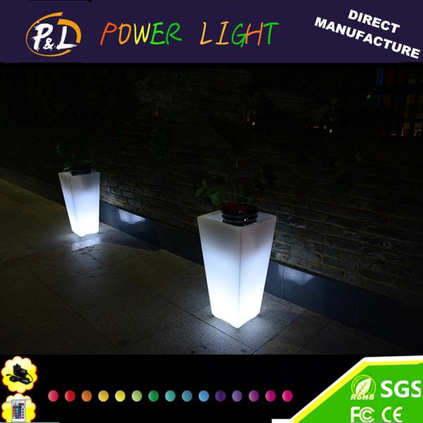 Wedding Party Decoration Event Furniture LED Plastic Pot