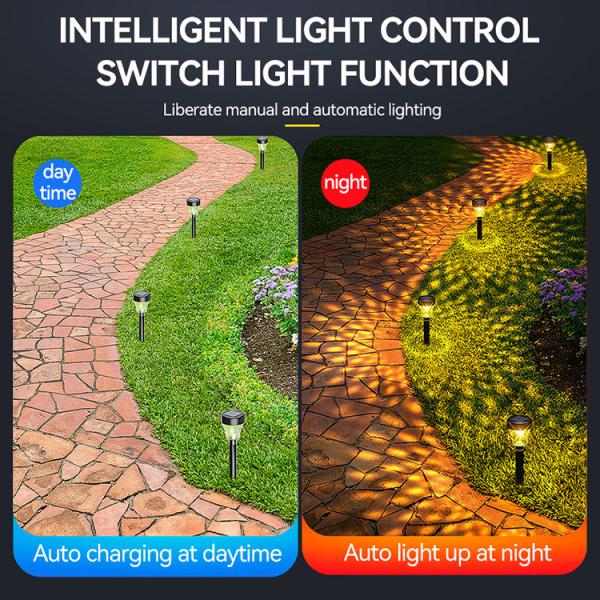 ABS IP55 Solar Pathway Lights 80 Lumens Outdoor Waterproof Solar Lights