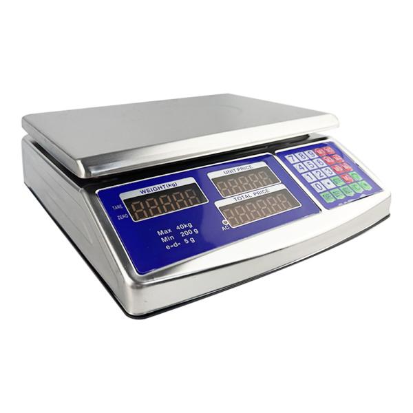Balance numérique LCD en acier inoxydable de 30 kg Balance de poids de calcul ACS 40 kg 35 kg 30 kg 15 kg 6 kg Balance de fruits 1 g Affichage