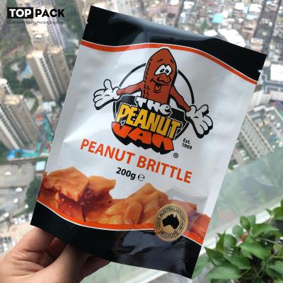 Moisture Proof Peanut Brittle Bag Plastic Stand Up Pouch  Nontoxic