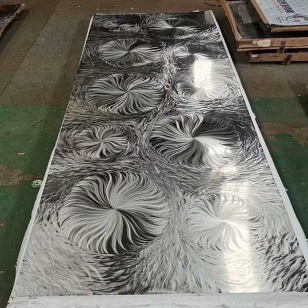201 304 316 Цветное 3D полированное образец Нержавеющая сталь для декорации стен