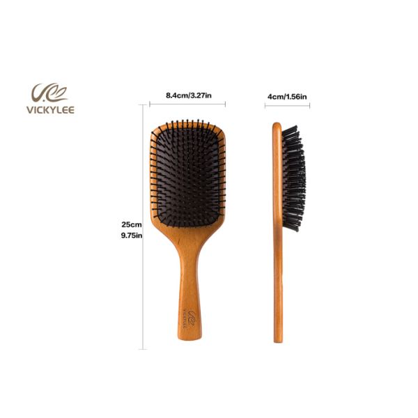 Natural Wood Fashionable 25cm Large Paddle Brush