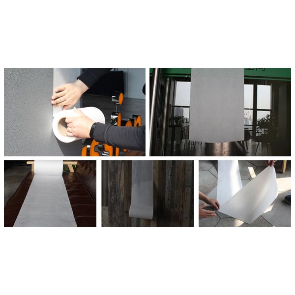 Водонепроницаемая самоклеящаяся нетканая ткань рулонная ламинированная непрозрачная защитная пленка PE PP