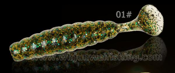 T-Tail 6cm 3.2g plastic soft Grubs fishing lure artificial bait