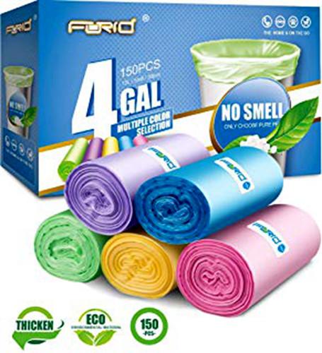 Plastics 12-16 Gallon Clear Trash Bags (1000 Count) - 24 x 33- 8 Micron Equivalent High Density Value Garbage Bags