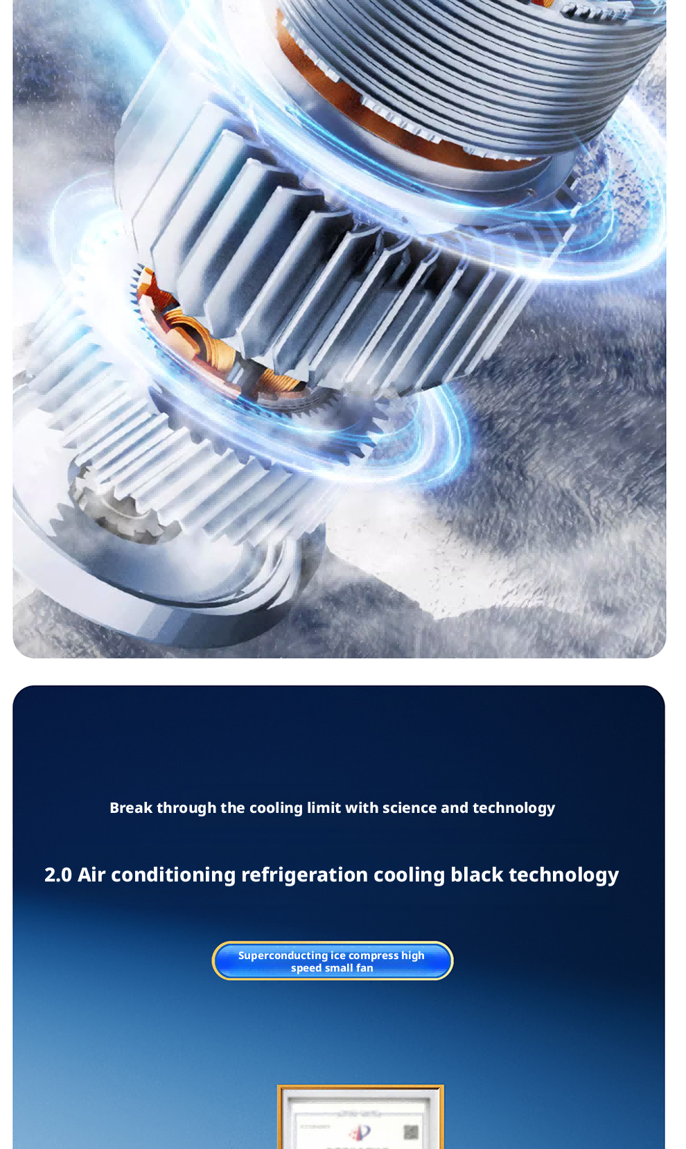 4000mAh Battery Mini Portable Fan With Brushless Motor  Household Spray Portable Folding Fan