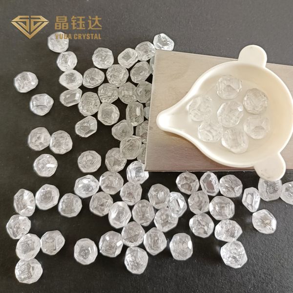 HPHT Diamante sin cortar hecho por el hombre VS Plus Claridad DEF Color Forma rectangular