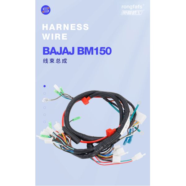 Sample Days 3-5 Work Days Rongfafs Motorcycle Auto Wire Harness for BAJAJ BM-150