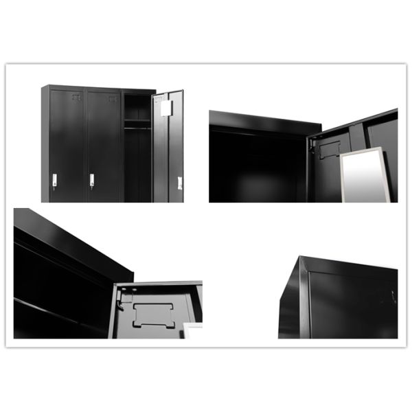 Cold Rolled Steel 3 Doors  Metal Large Metal Locker