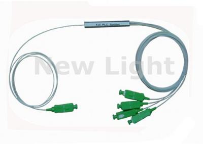 Módulo 1 do divisor da fibra ótica do PLC x 4 diâmetro do conector 0.9mm do SC APC para CATV