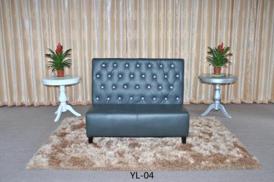Restaurant leather booth two seat sofa (YL-04)