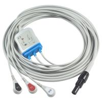 Câbles et fils 125 de Kontron ECG 128 VSM510 3 câble de Pin Connector ECG de la rupture 7 de l'avance AHA