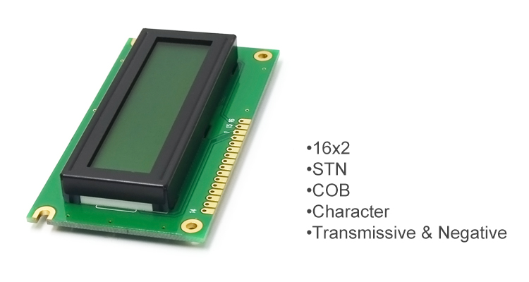 16 Pin 16x2 LCD Panel Display Custom Character Lcm1602 Dot Matrix Screen MPU Interface