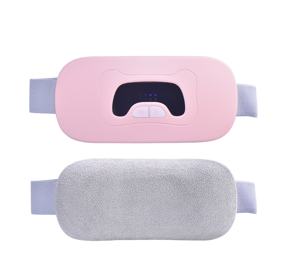 Smart Massage Belt with Four Temperature Settings 4 Gear Strength and Deer Velvet Fabric for Menstrual Cramp Relief