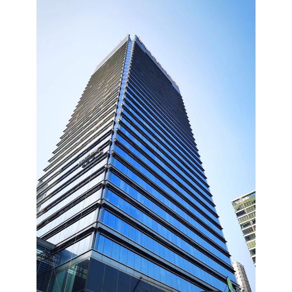 Thermal Insulation Reflective Glass Curtain Wall Facade 0% - 90% Openness