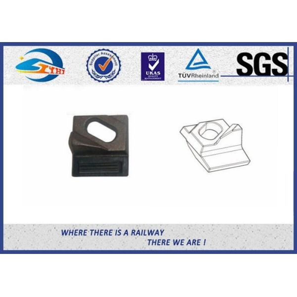 Plain Color Carbon Steel Elastic Rail Clips / Crane Clip Cast Iron