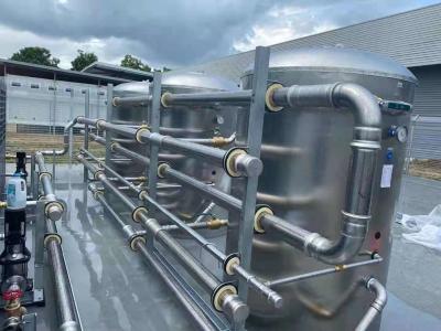 2 units of 110kW heat pump + 3 pcs of 2000 liter pressure bearing tank