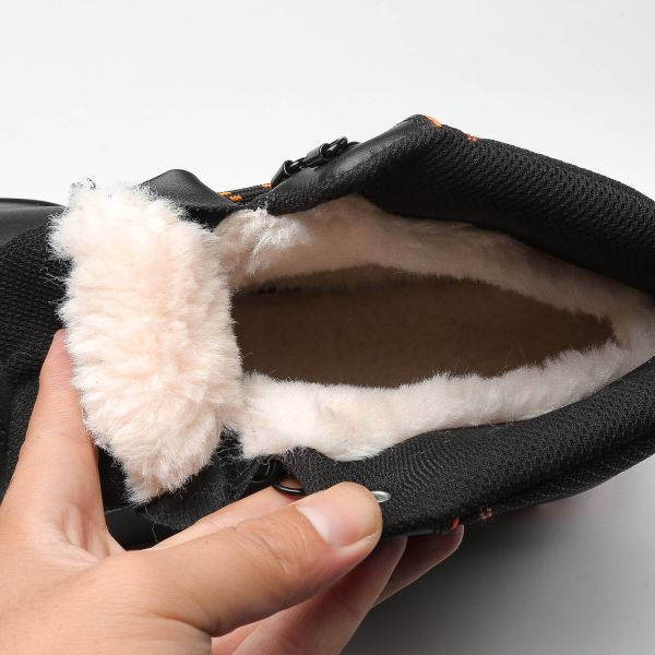 Hight Cut Cow Leather Shoes Slip Resistant / Wear Resistant Steel Toe Winter Shoes