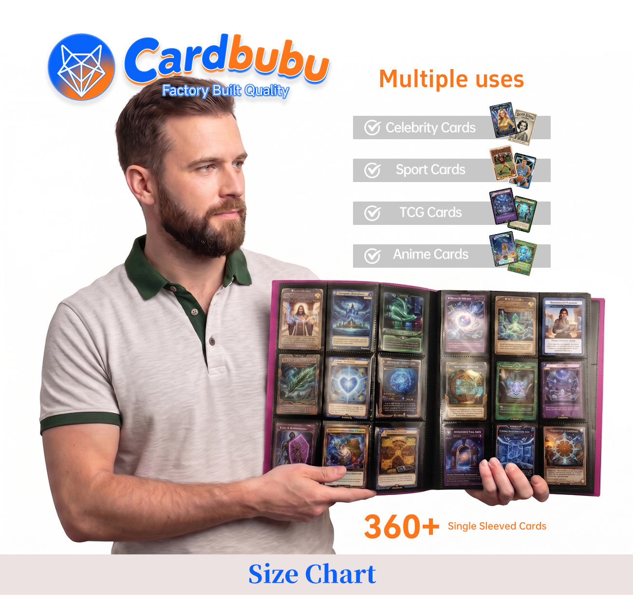 Card Binder 9 Pocket Trading Card 20 Pages for Global Wholesale Gaming Brands