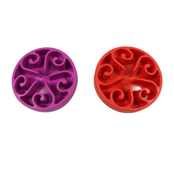 1 Cup 4 Cup Cute Slow Feeder Dog Bowl For Large Dogs Puppies Anti Choking Plastic Spiral 8 Inch 32oz 900ml