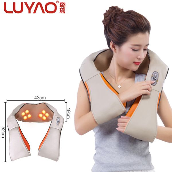 Pain Relief Heated Shoulder Massager , Fatigue Ease Neck And Shoulder Massager With Heat