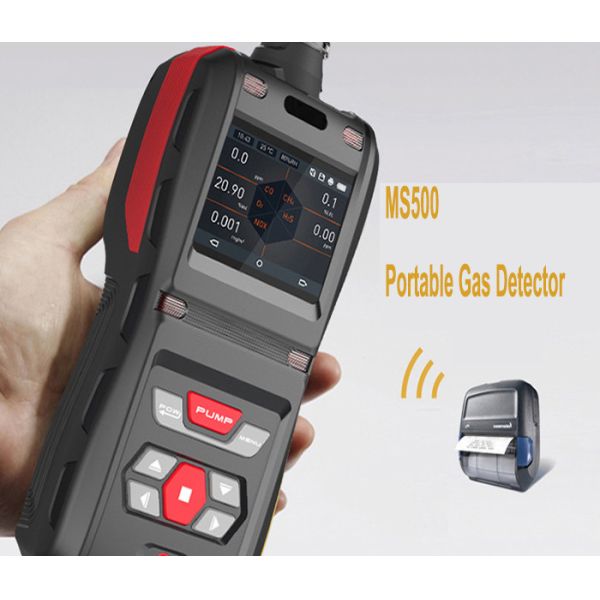 Черный Handheld Multi детектор газа, 5 в одном детекторе MS500 IP66 подачи газа