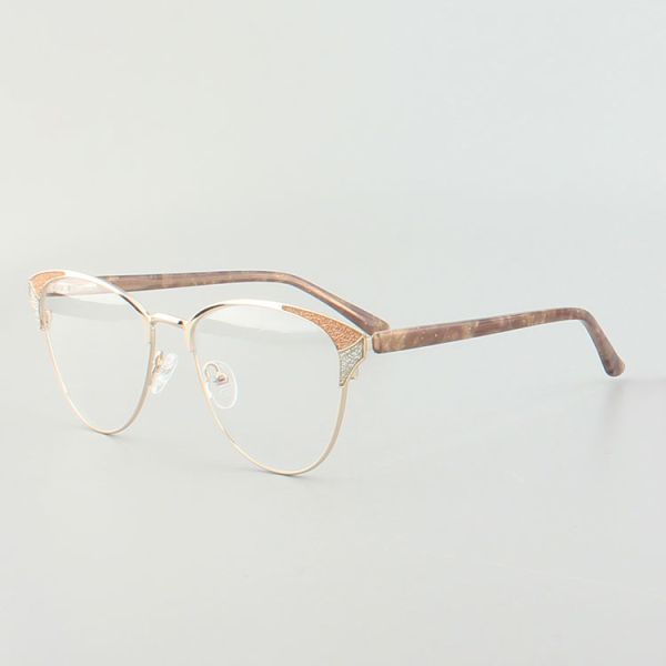 Fashion 53- 19 - 140 Anti Blue Light Metal Optical Frames