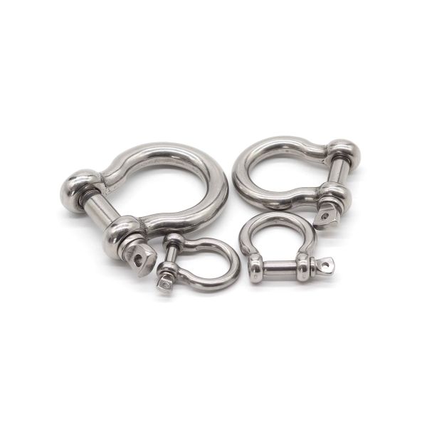 Various Sizes Stainless Steel Shackle Suitable for Rigging and Lifting Tasks Working Load Limit Depends On Size