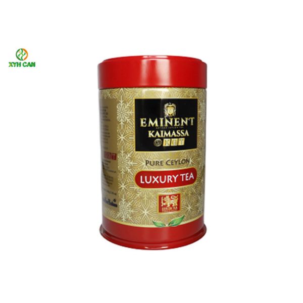 Large Capacity Cold Coffee Tin Can Round Tin Containers with Easy Open Lid